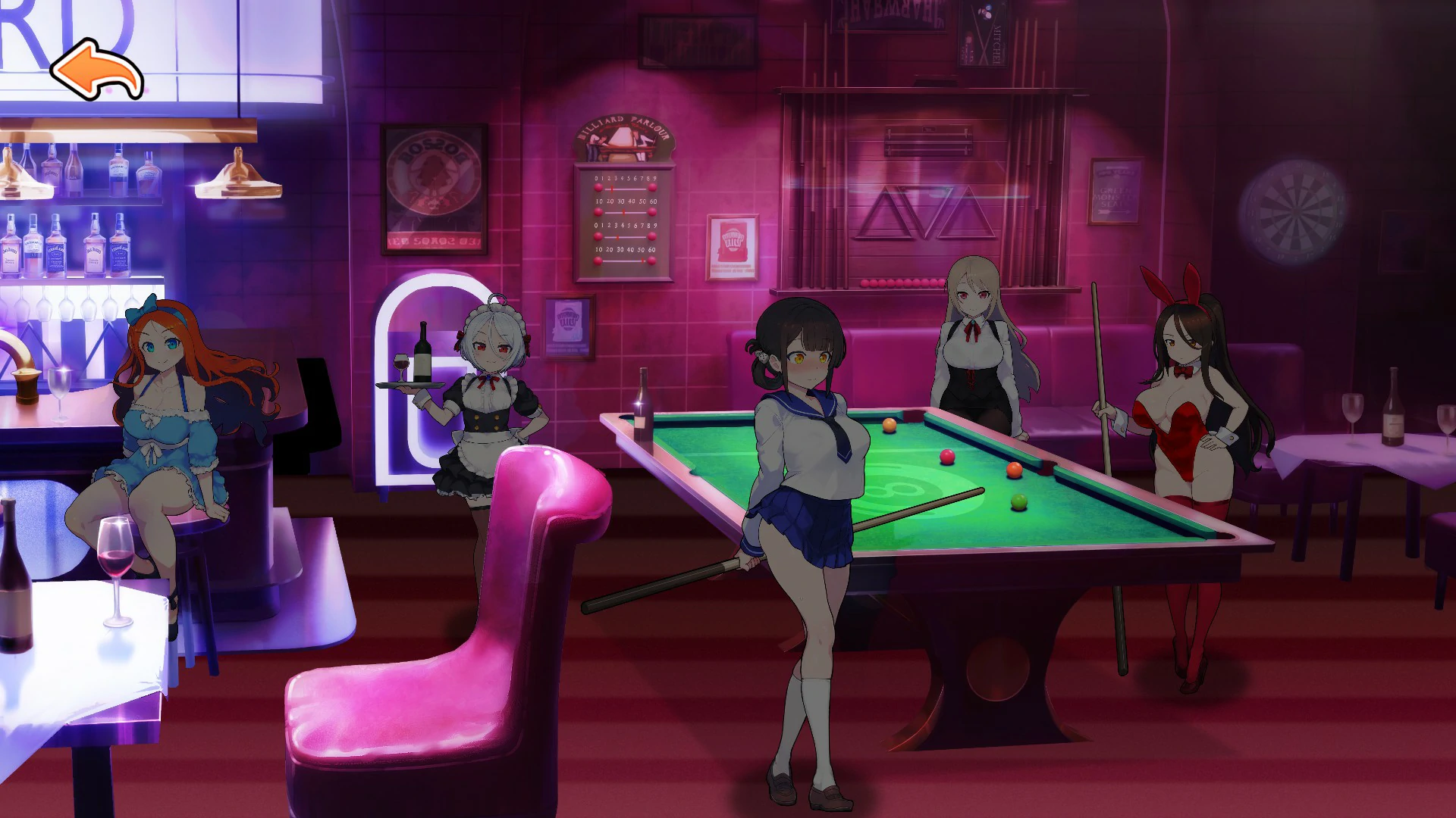 GA28【SLG/动态/中文】天使台球酒吧 官方中文版 【PC/0.35G】