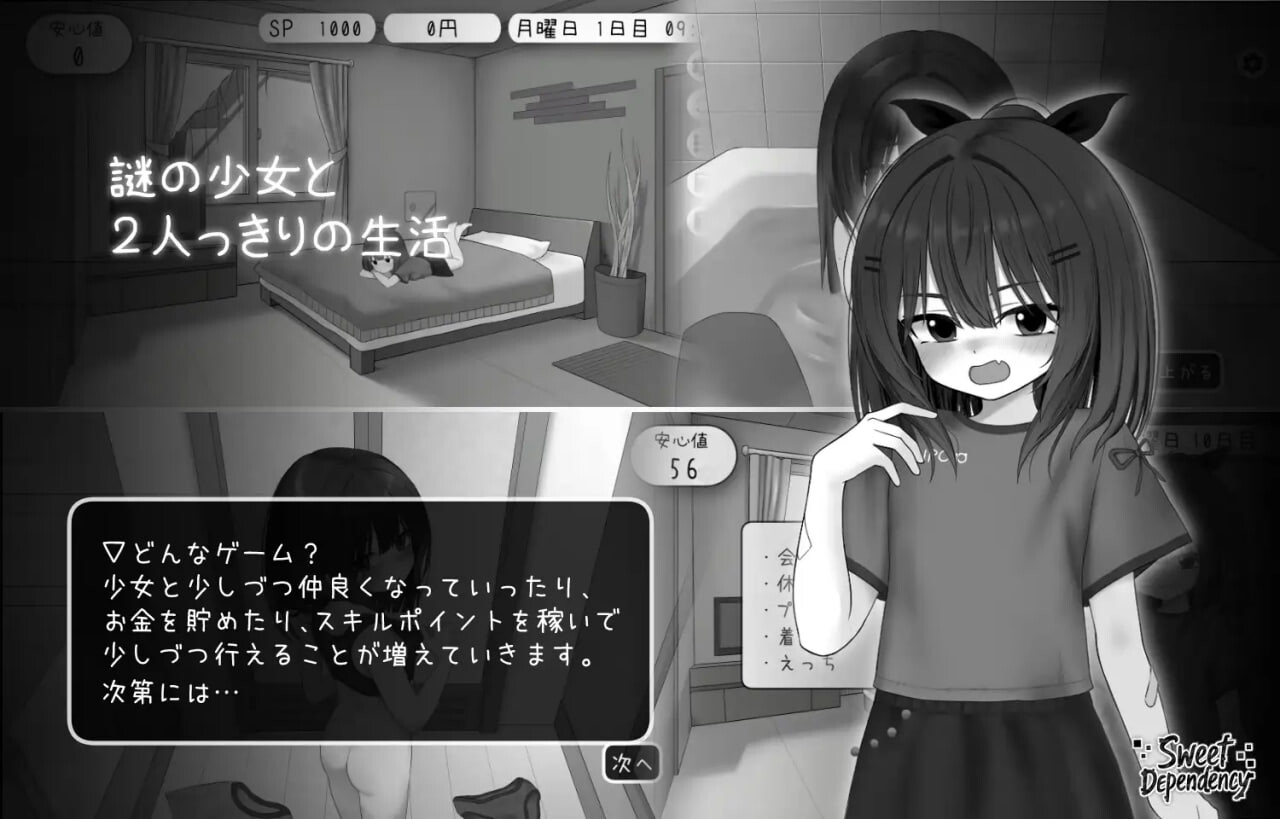 GA136[互动SLG/触摸/抚摸] 甜蜜的依赖 Sweet Dependency 生肉版+金手指代码 [1.10G]